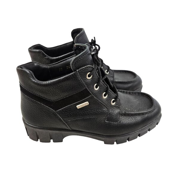 Rohde Ankle Boots Womes Size 7.5M Black Lace Up SympaTex Snow Hiking Lined - Picture 3 of 9